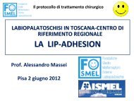 La lip-adhesion - Labiopalatoschisi