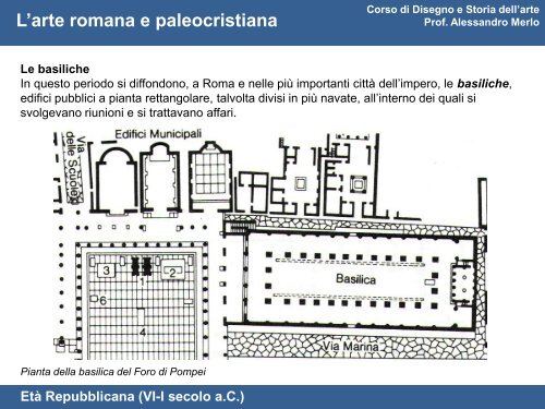 Modulo 1: Arte romana e paleocristiana - Rilievo Urbano