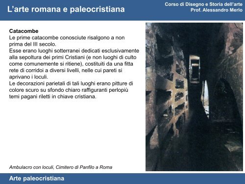 Modulo 1: Arte romana e paleocristiana - Rilievo Urbano
