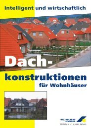 Prospekt Dachkonstruktionen - Ing.-Holzbau SCHNOOR