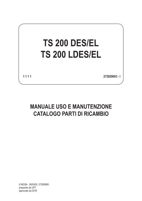 Download Manual - Mosa