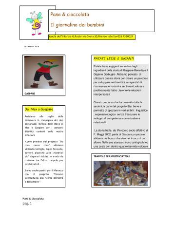 Carta Identità Scuola Infanzia G. Rodari - Comune di Scandiano Carta Identità Scuola Infanzia G. Rodari - Comune di Scandiano