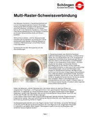 Multi-Raster-Schweissverbindung