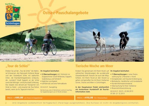 Urlaubsmagazin 2013 (PDF) - Ostseebad Schönhagen, Brodersby