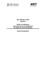 Res. CFE Nro. 15/07 Anexo X Marco de referencia para procesos de ...