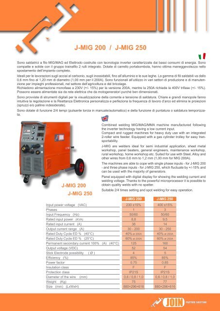 J-TIG 180 - SOL WELDING srl