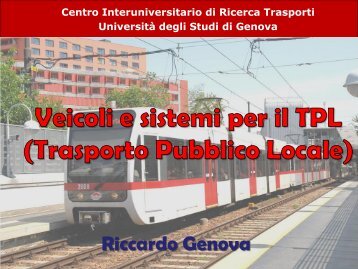 Elementi di qualità nel trasporto pubblico locale Documento descrittivo