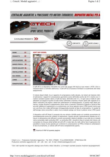 Pagina 1 di 2 ::.. Cntech | Moduli aggiuntivi ..:: 09/04/2007 http://www ...