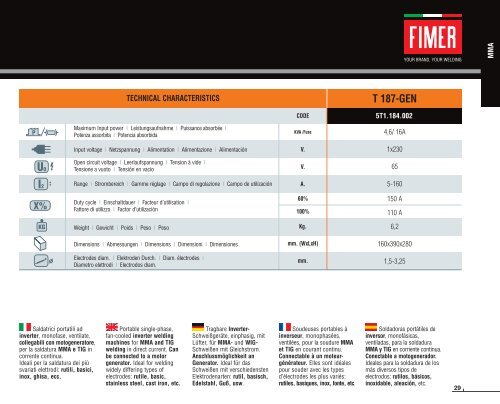 U - FIMER - welding machines