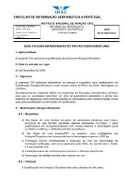 circular de informação aeronáutica portugal - Instituto Nacional de ...