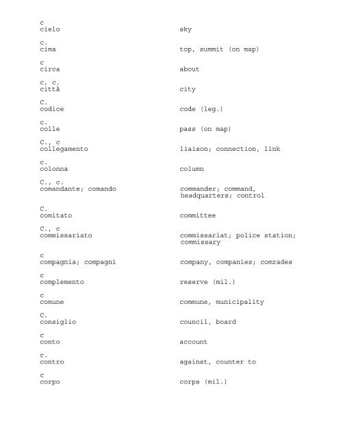 ABBREVIATIONS AND ACRONYMS USED IN THE PRESS OF ...