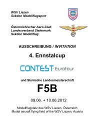 WSV Liezen Sektion Modellflugsport Österreichischer Aero-Club