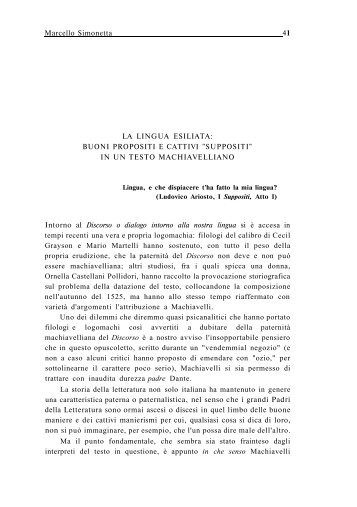 BUONI PROPOSITI E CATTIVI "SUPPOSITI" - Homolaicus