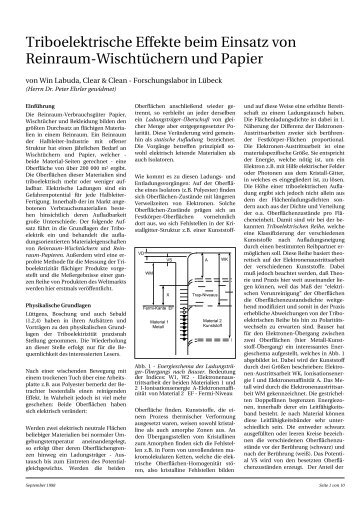 Aufsatz Tribo aktuell, neu-Layout 1 - Clear & Clean Gmbh