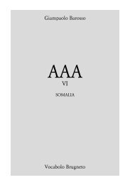 AAA vol. VI - SOMALIA - giampaolo barosso