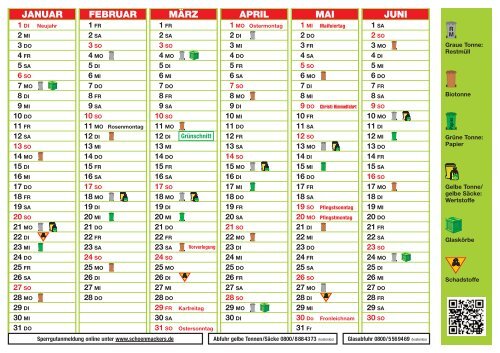 Kalender Uedem 13 - Schönmackers Umweltdienste GmbH & Co KG