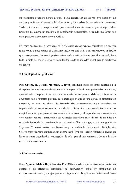 Revista Transversalidad Educativa nº 1