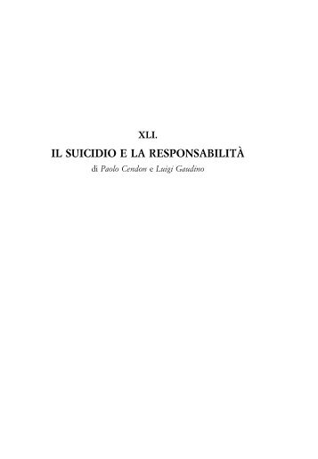 clicca qui per il TESTO INTEGRALE DEL SAGGIO - Persona e Danno