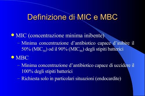 fattori importanti nella scelta di un antibiotico