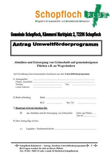 Abmähen und Entsorgung von Grünschnitt auf gemeindeeigenen ...