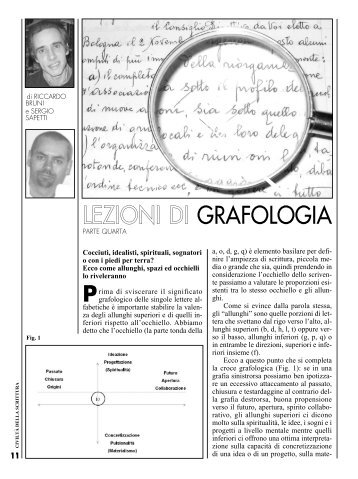 Lezioni di Grafologia - parte quarta - Fondazione Giulietti