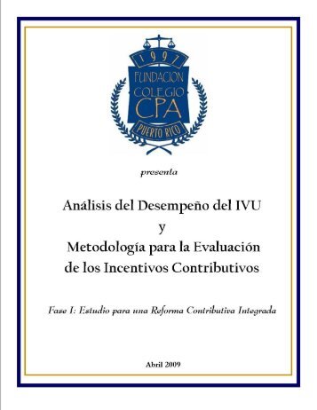 Análisis del desempeño del IVU… - Biblioteca de Administración ...