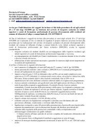 Scarica il documento - Provincia di Verona