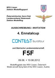 WSV Liezen Sektion Modellflugsport Österreichischer Aero-Club