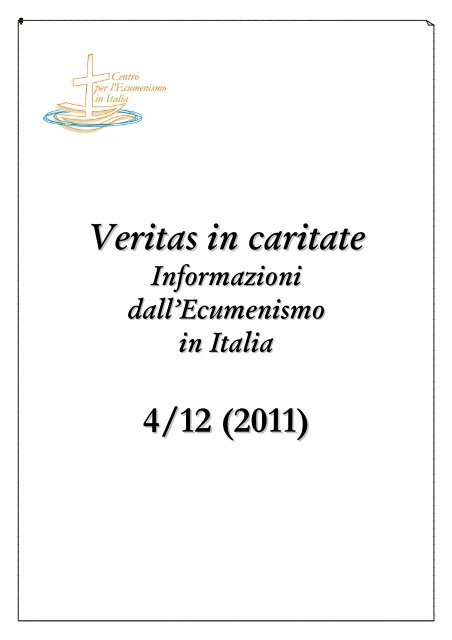 Veritas in caritate 4/12 (2011) - Comunità Pastorale