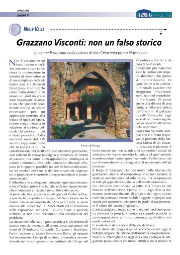 Grazzano Visconti: non un falso storico - Associazione Piacenza ...