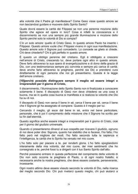 Lettera ai Filippesi - Parrocchia GOTTOLENGO