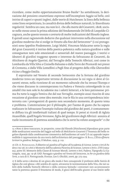 Melchiorre Cesarotti e le trasformazioni del paesaggio ... - OpenstarTs