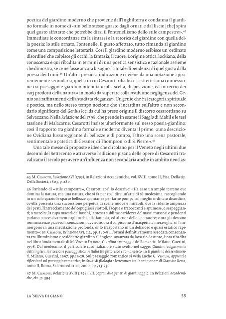 Melchiorre Cesarotti e le trasformazioni del paesaggio ... - OpenstarTs