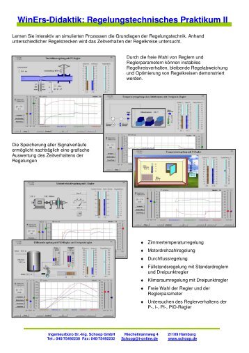 Regelungstechnisches Praktikum II - Ingenieurbüro Dr.-Ing. Schoop ...