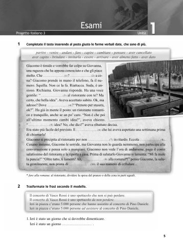partire - venire - andare - fare - capire - cambiare ... - Edilingua