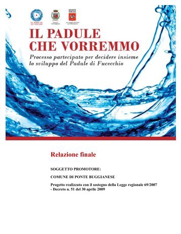 Relazione Finale del processo partecipativo 'Il padule che vorremmo'