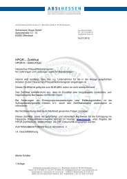 HPQR – Zertifikat - Schreinerei Grupe GmbH