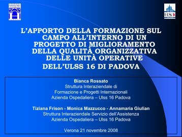 STRUTTURA INTERAZIENDALE DI FORMAZIONE E PROGETTI ...