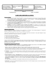 Carta del Nido Interaziendale a.s. 2010/2011 - Comune di Mirano