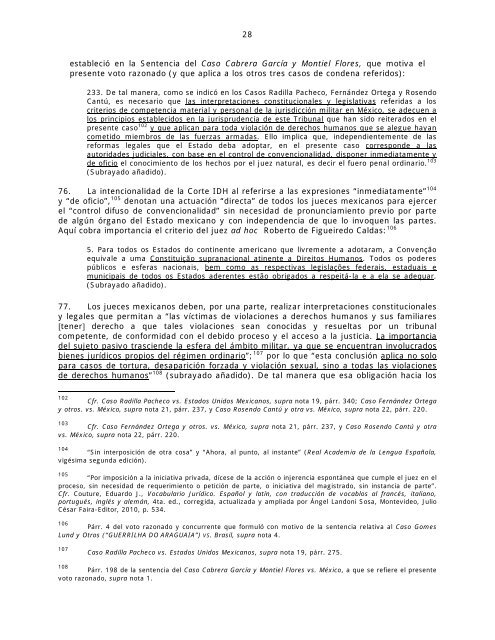 CORTE INTERAMERICANA DE DERECHOS HUMANOS CASO ...