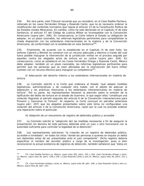 CORTE INTERAMERICANA DE DERECHOS HUMANOS CASO ...