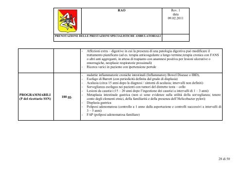 Tavolo Tecnico interaziendale per applicazione ... - Asp Catania