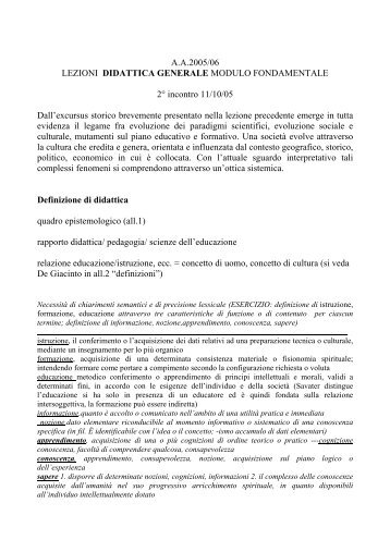 lezione 2 - GRED - Gruppo di ricerca educativa e didattica