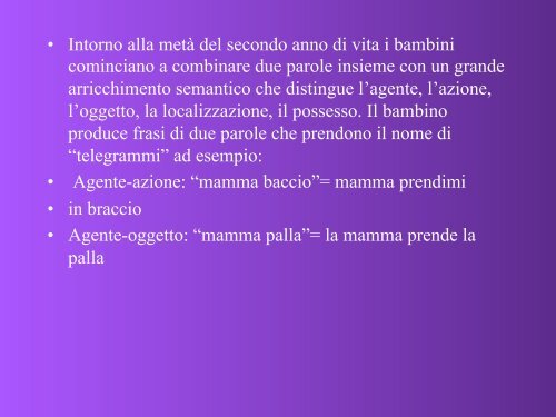 Difficoltà e disturbi specifici del linguaggio - master disturbi ...