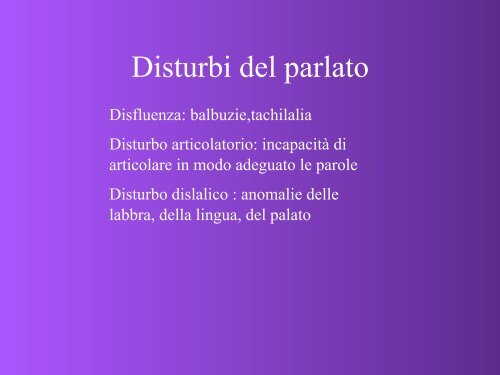 Difficoltà e disturbi specifici del linguaggio - master disturbi ...