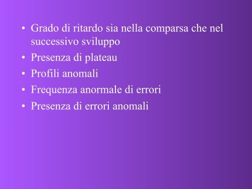 Difficoltà e disturbi specifici del linguaggio - master disturbi ...