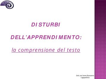 DSA: comprensione testo - 1° Circolo Didattico di Quarto