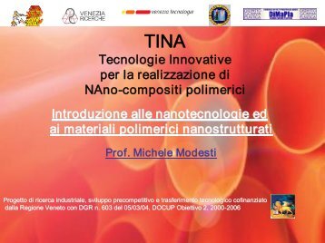 Introduzione alle nanotecnologie ed ai materiali ... - DiMaPla