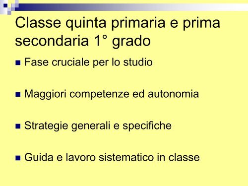 Sviluppare le abilità di studio : un percorso in verticale - KidsLink