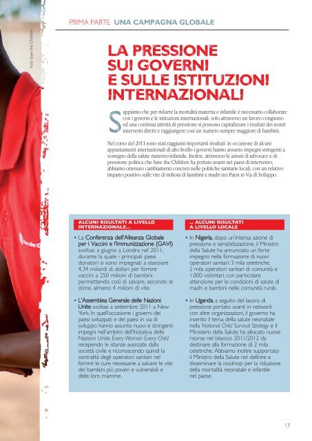 NON LASCIAMOLI ANDARE - Save the Children Italia Onlus